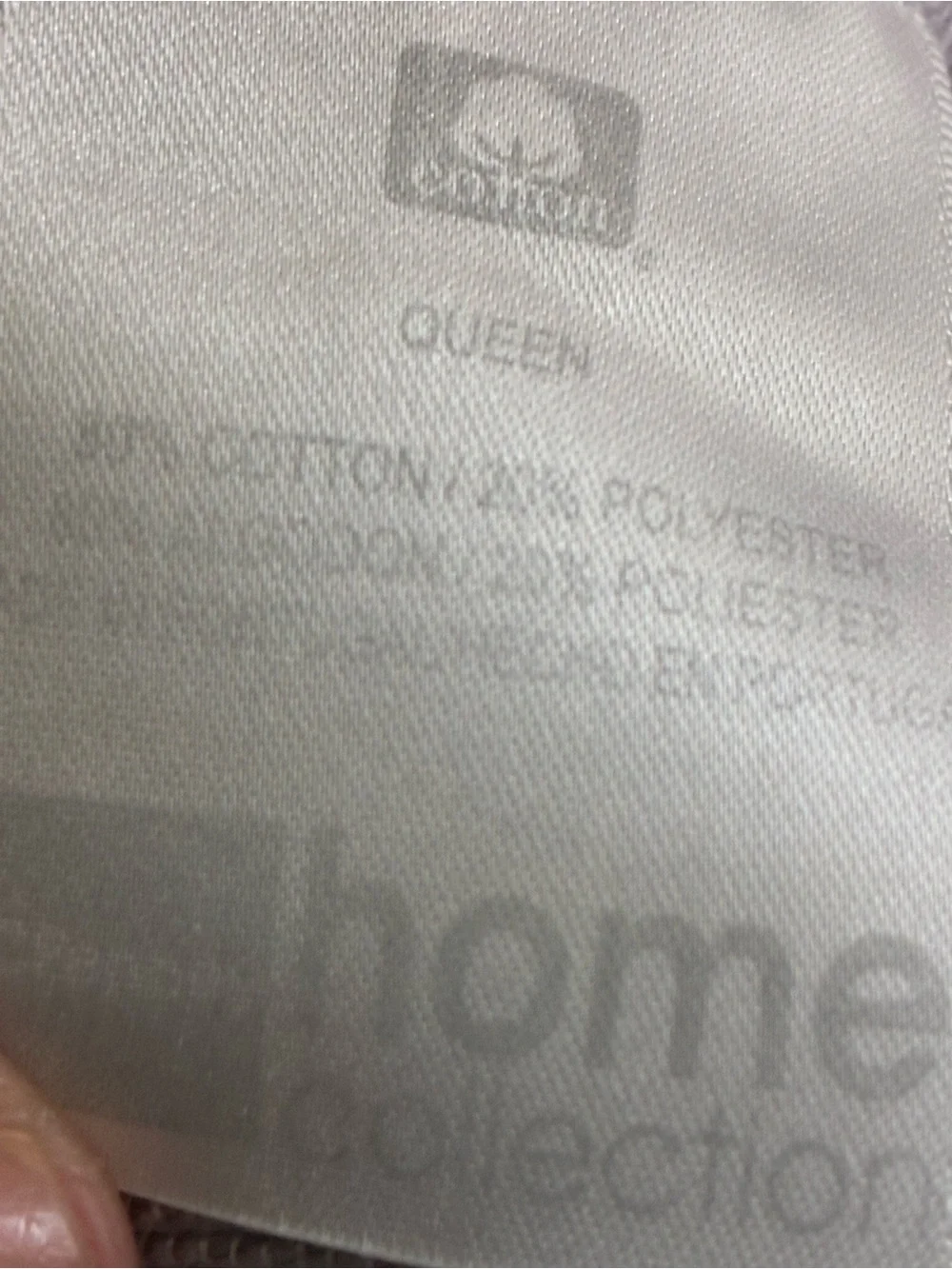 Vtg JCPenney Home Queen Matelasse Quilt Coverlet  Violet Lavender Woven Cotton